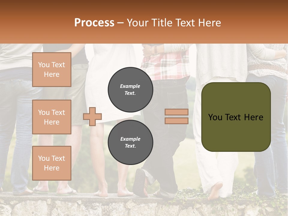 Affection Caucasian Skirt PowerPoint Template