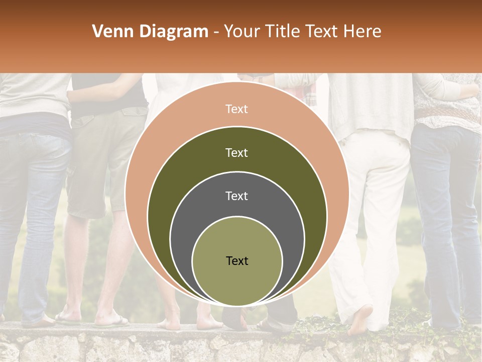 Affection Caucasian Skirt PowerPoint Template