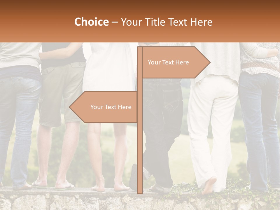 Affection Caucasian Skirt PowerPoint Template