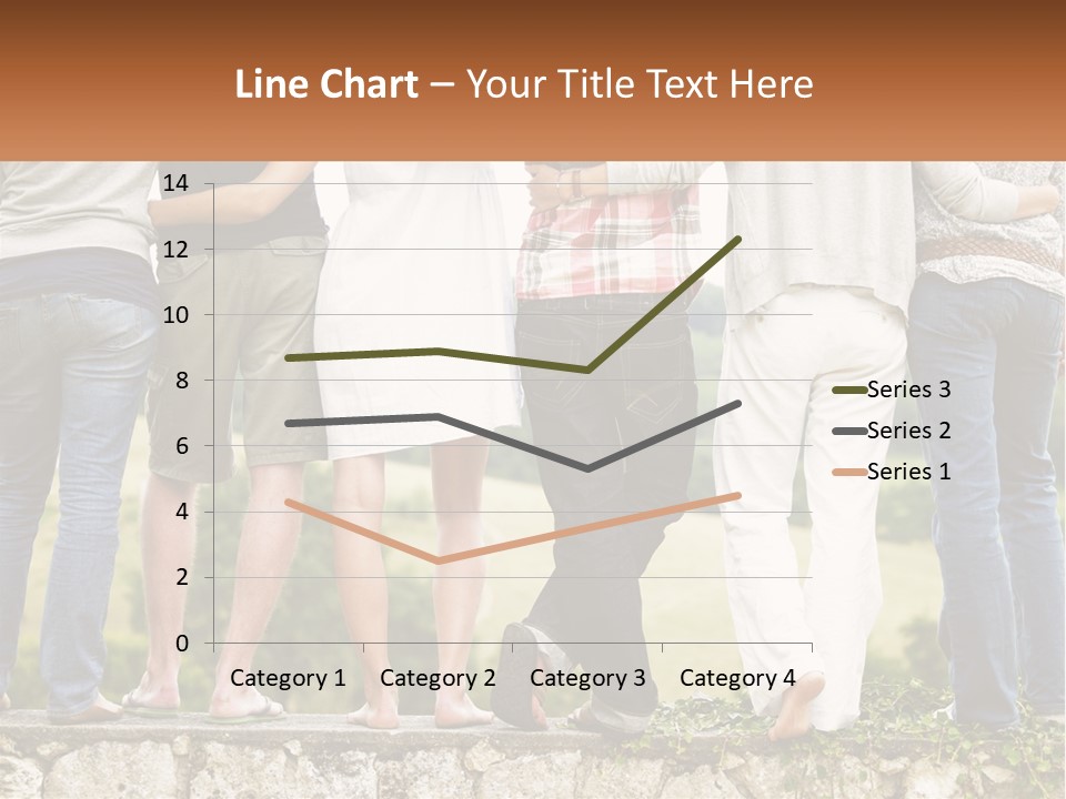 Affection Caucasian Skirt PowerPoint Template