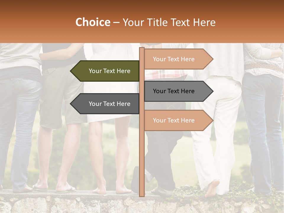 Affection Caucasian Skirt PowerPoint Template