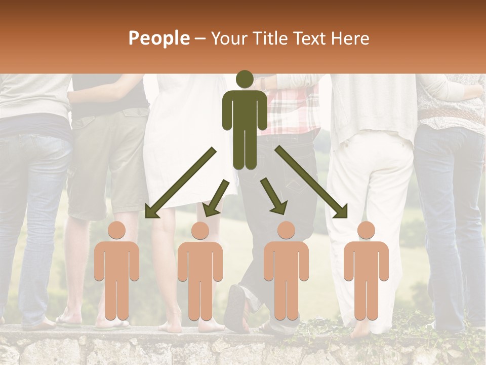 Affection Caucasian Skirt PowerPoint Template