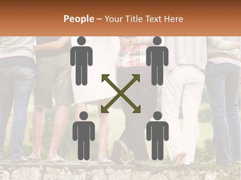 Affection Caucasian Skirt PowerPoint Template