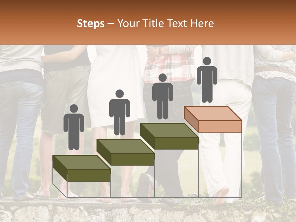 Affection Caucasian Skirt PowerPoint Template