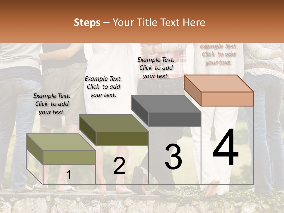 Affection Caucasian Skirt PowerPoint Template