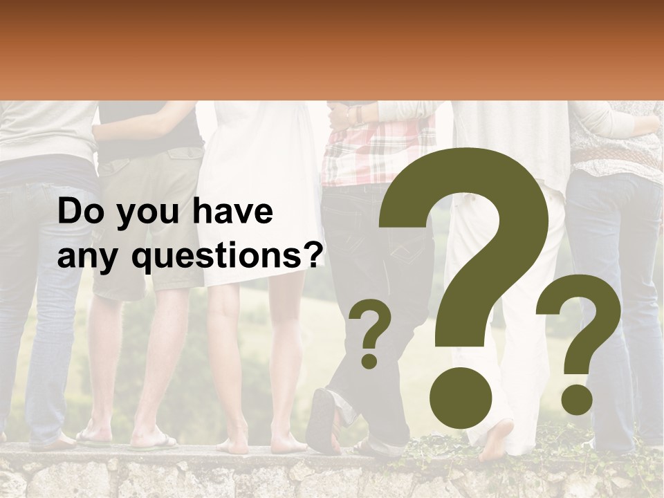 Affection Caucasian Skirt PowerPoint Template