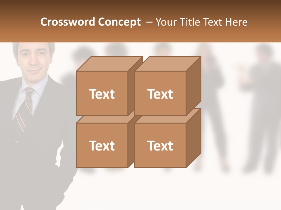 Together Work Face PowerPoint Template