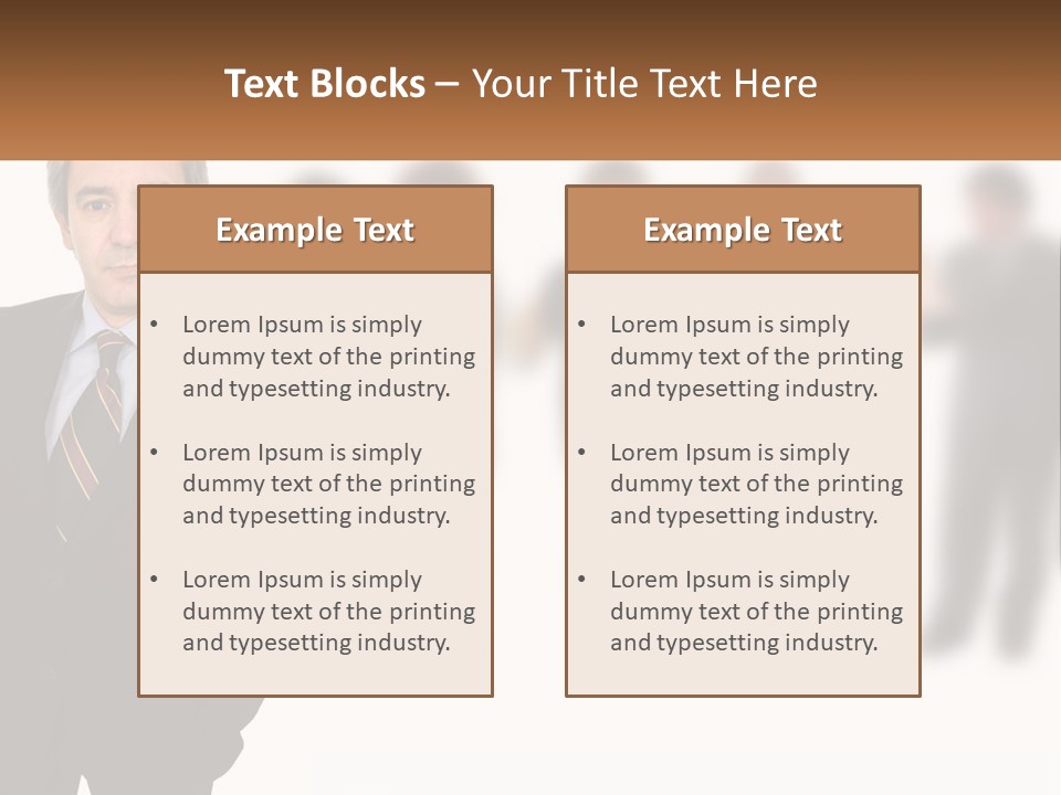 Together Work Face PowerPoint Template