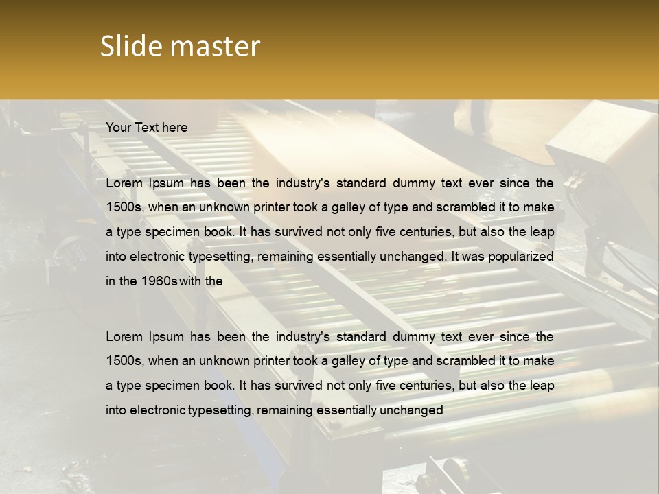 Industry Metal Control PowerPoint Template