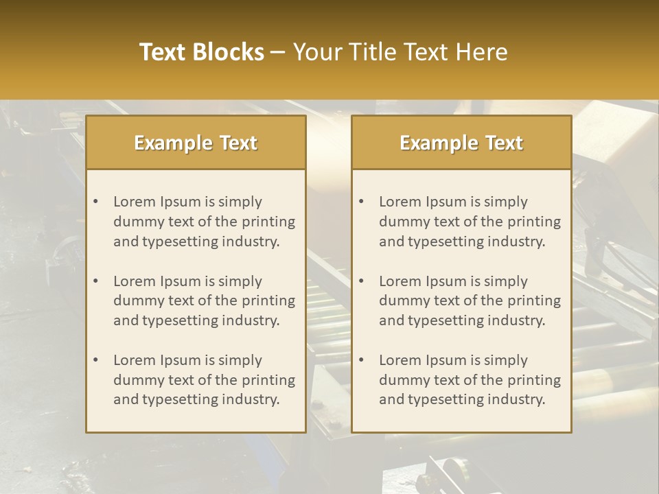 Industry Metal Control PowerPoint Template