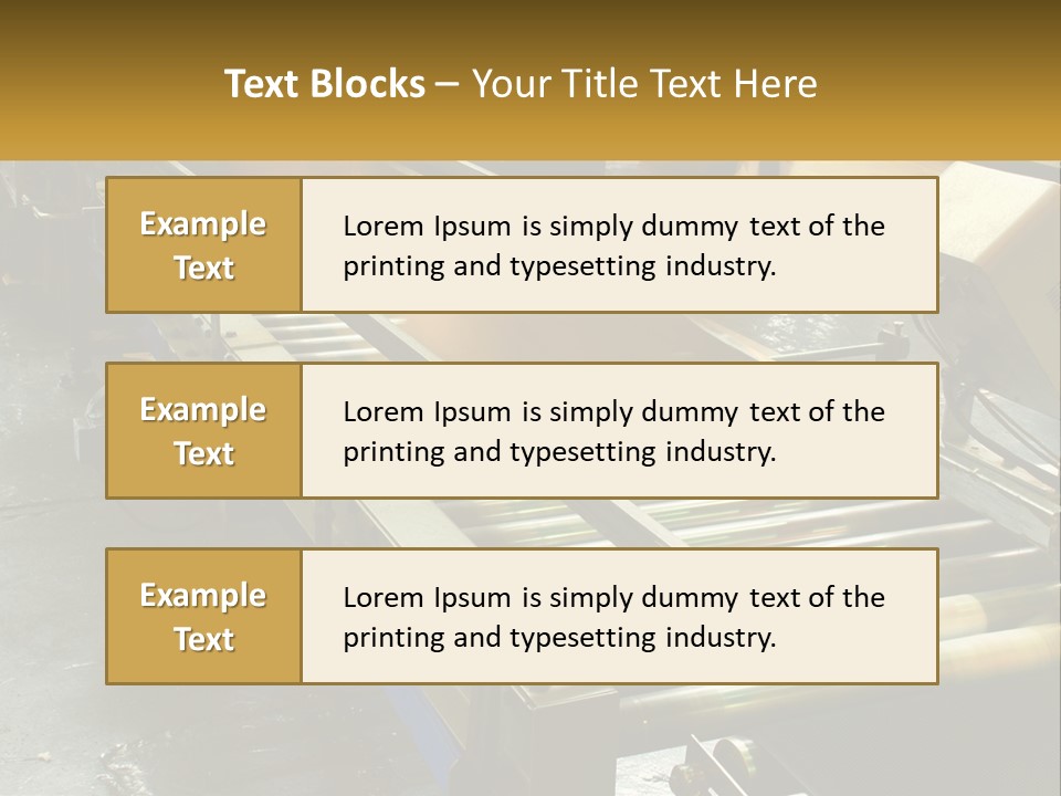 Industry Metal Control PowerPoint Template