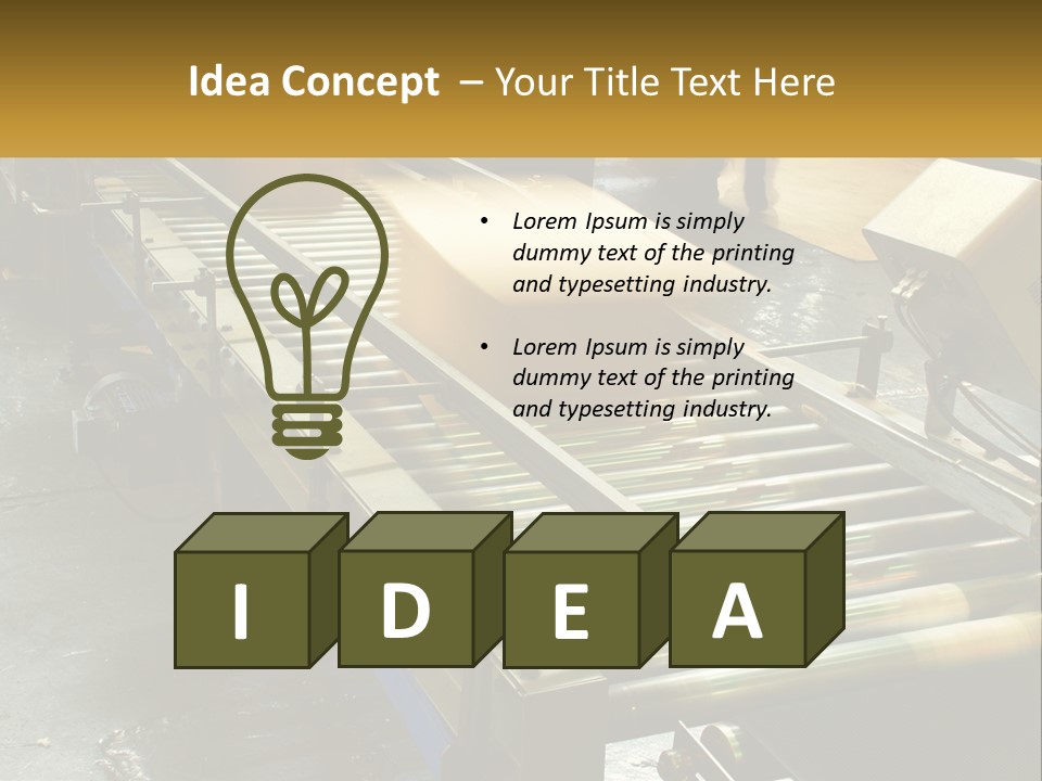 Industry Metal Control PowerPoint Template