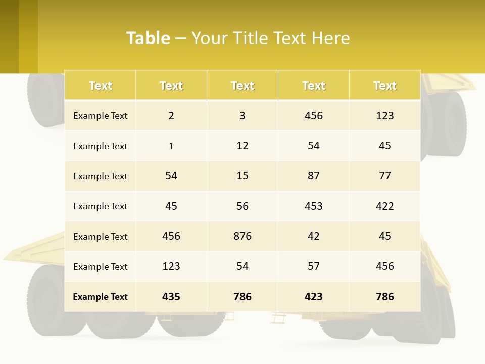 Building Auto Transport PowerPoint Template