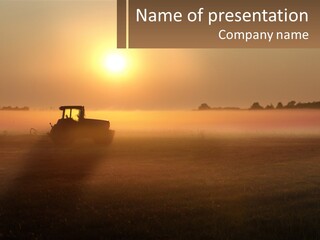 Dawn Daylight Crack PowerPoint Template