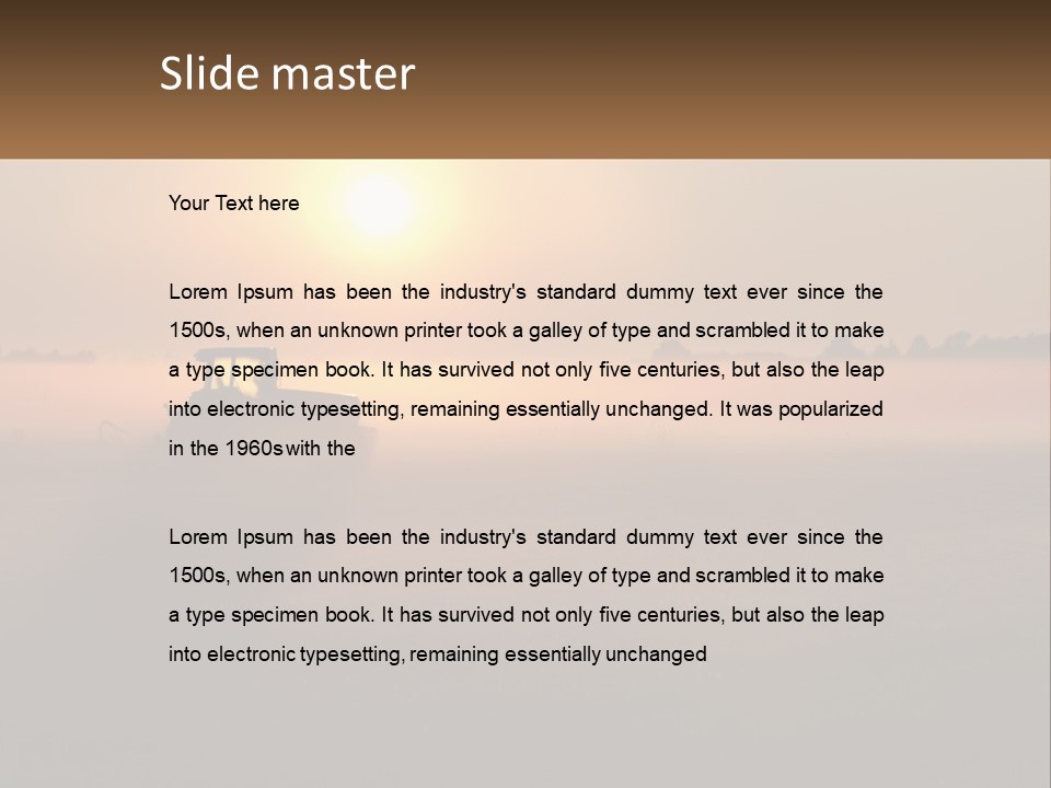 Dawn Daylight Crack PowerPoint Template