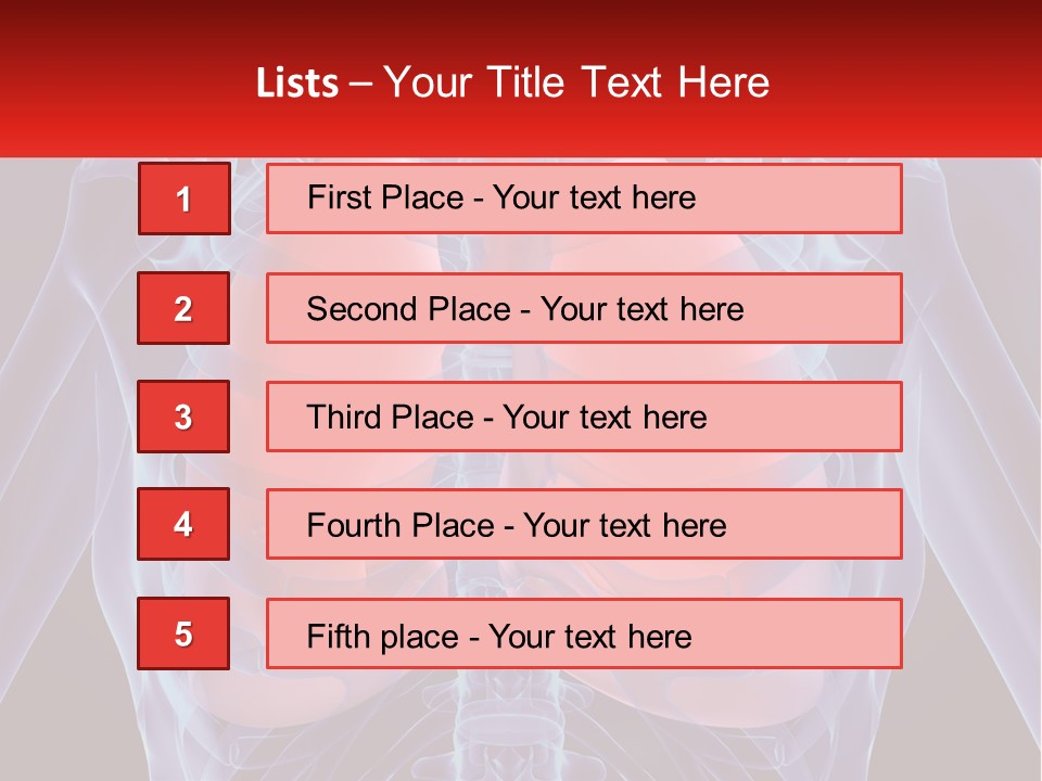 Bones Spinal Rheumatism PowerPoint Template