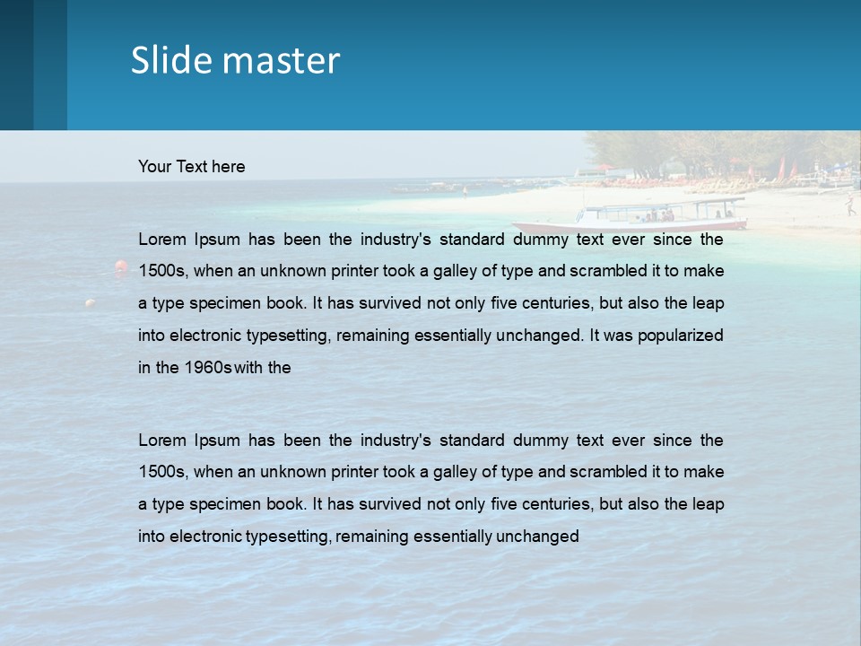 Relax Cloud Blue PowerPoint Template