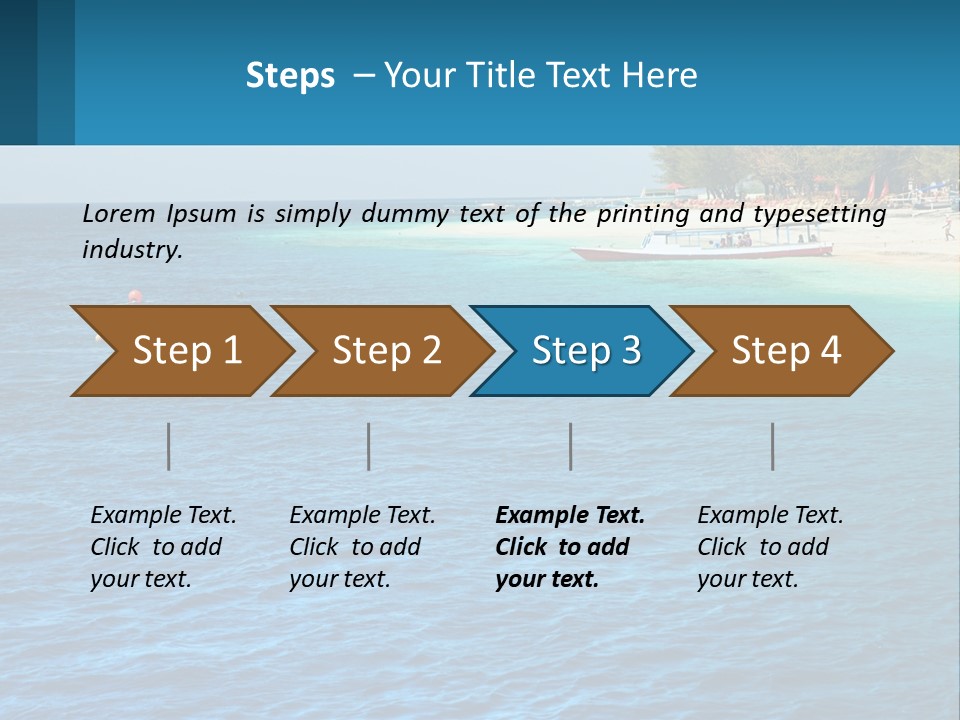 Relax Cloud Blue PowerPoint Template
