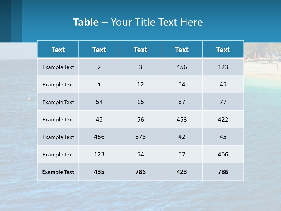 Relax Cloud Blue PowerPoint Template