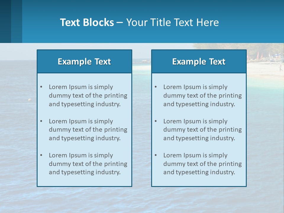 Relax Cloud Blue PowerPoint Template