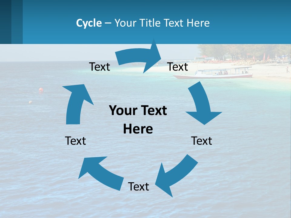 Relax Cloud Blue PowerPoint Template