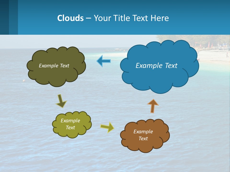 Relax Cloud Blue PowerPoint Template