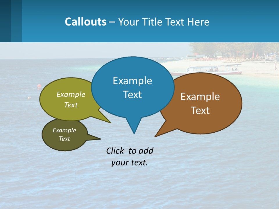 Relax Cloud Blue PowerPoint Template