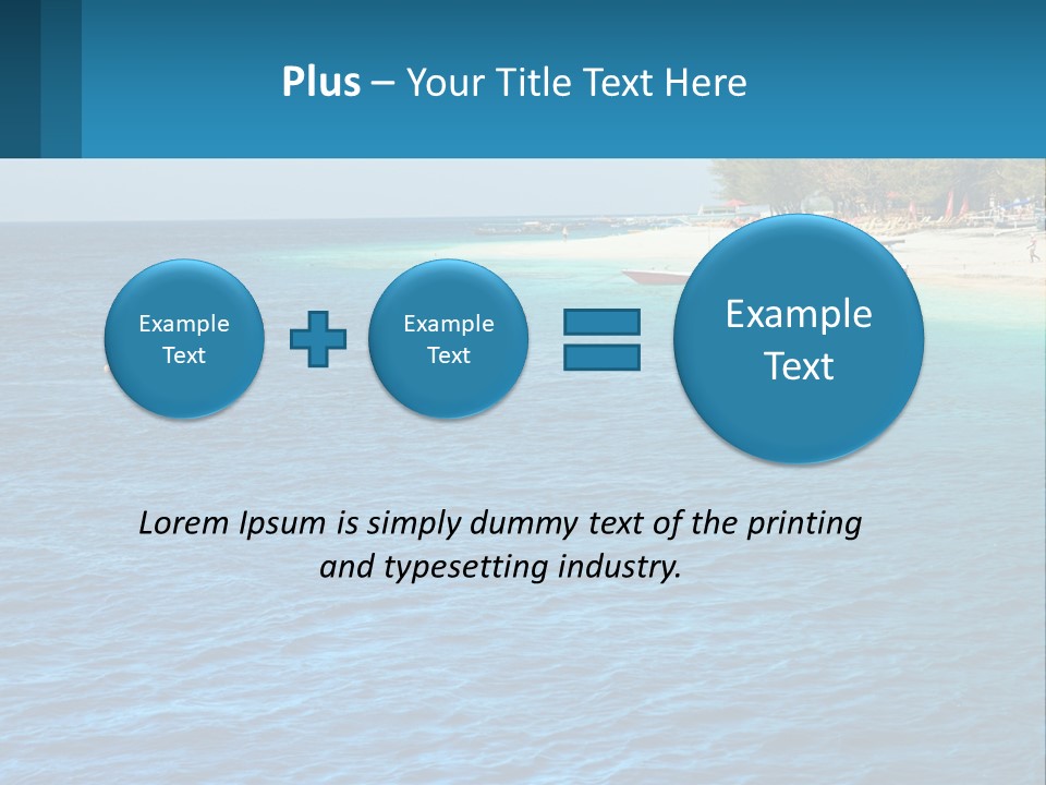Relax Cloud Blue PowerPoint Template