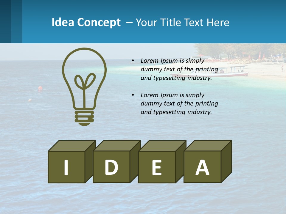 Relax Cloud Blue PowerPoint Template