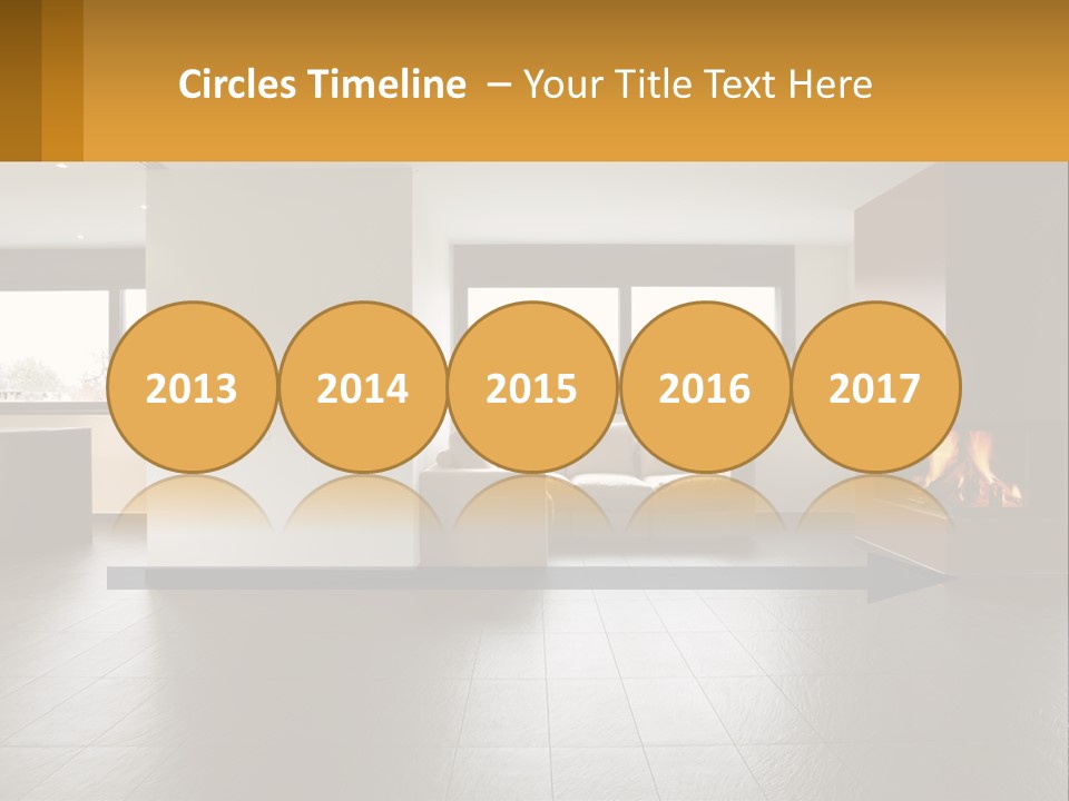 Residence View Kitchen PowerPoint Template