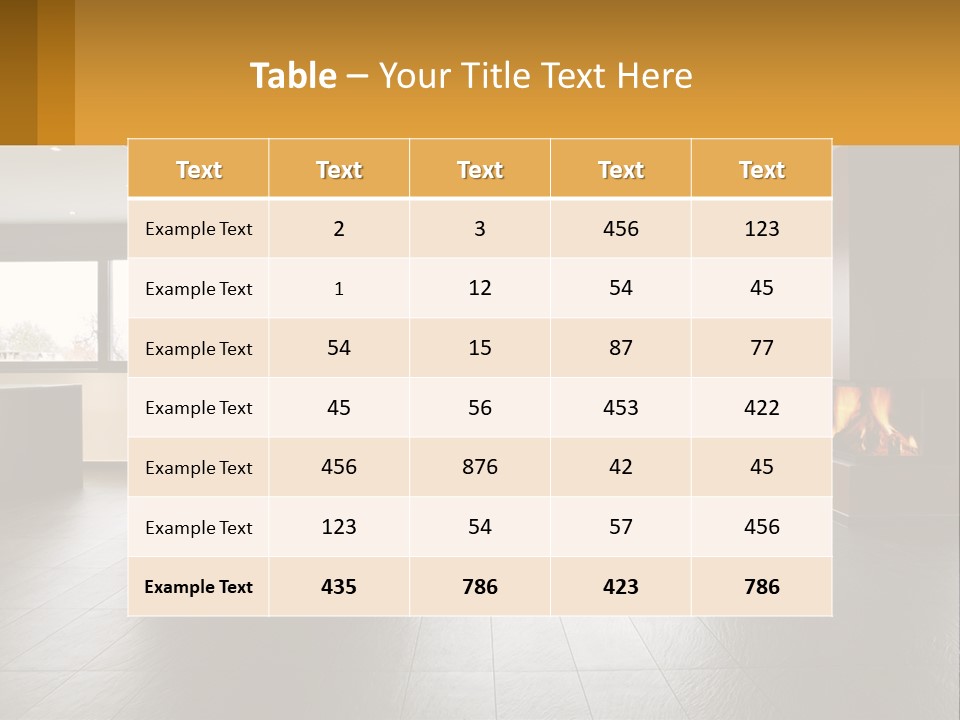 Residence View Kitchen PowerPoint Template