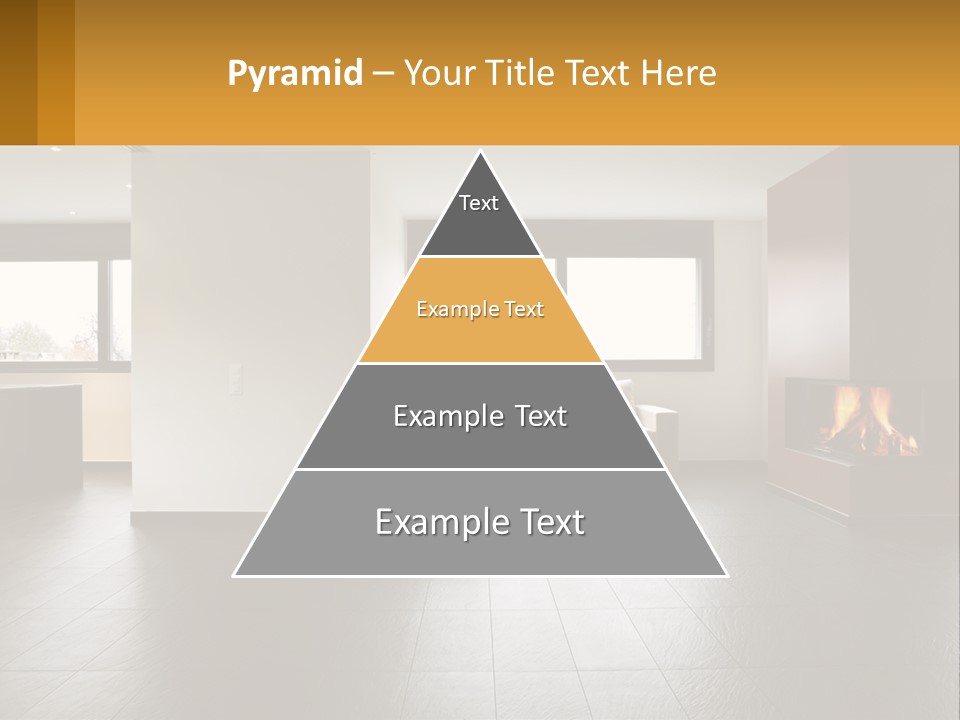 Residence View Kitchen PowerPoint Template