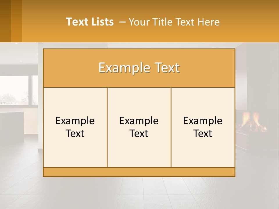 Residence View Kitchen PowerPoint Template