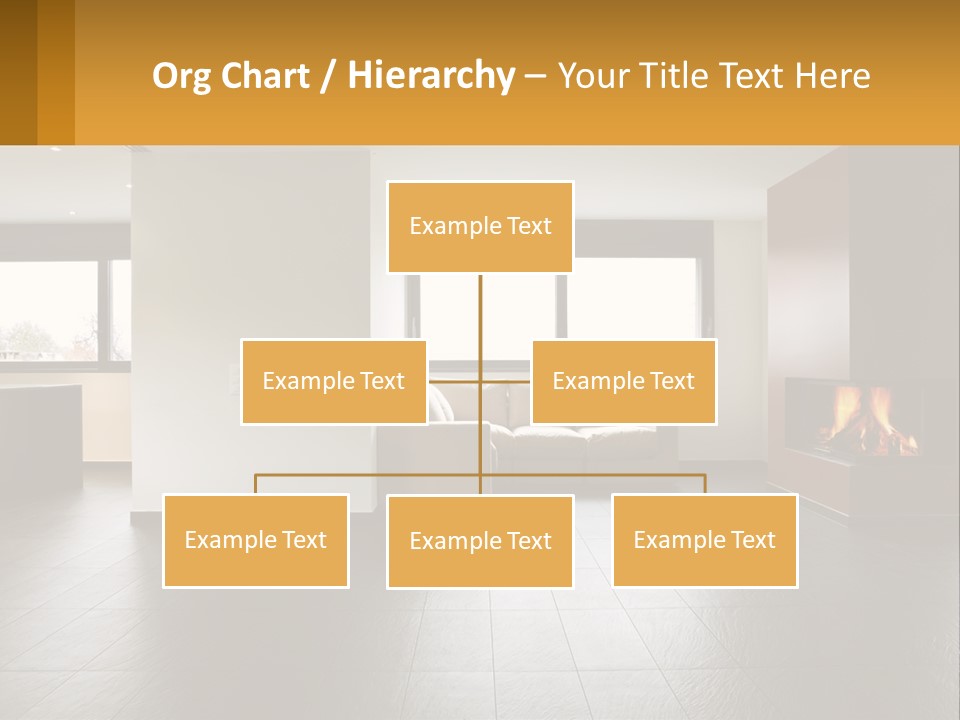 Residence View Kitchen PowerPoint Template