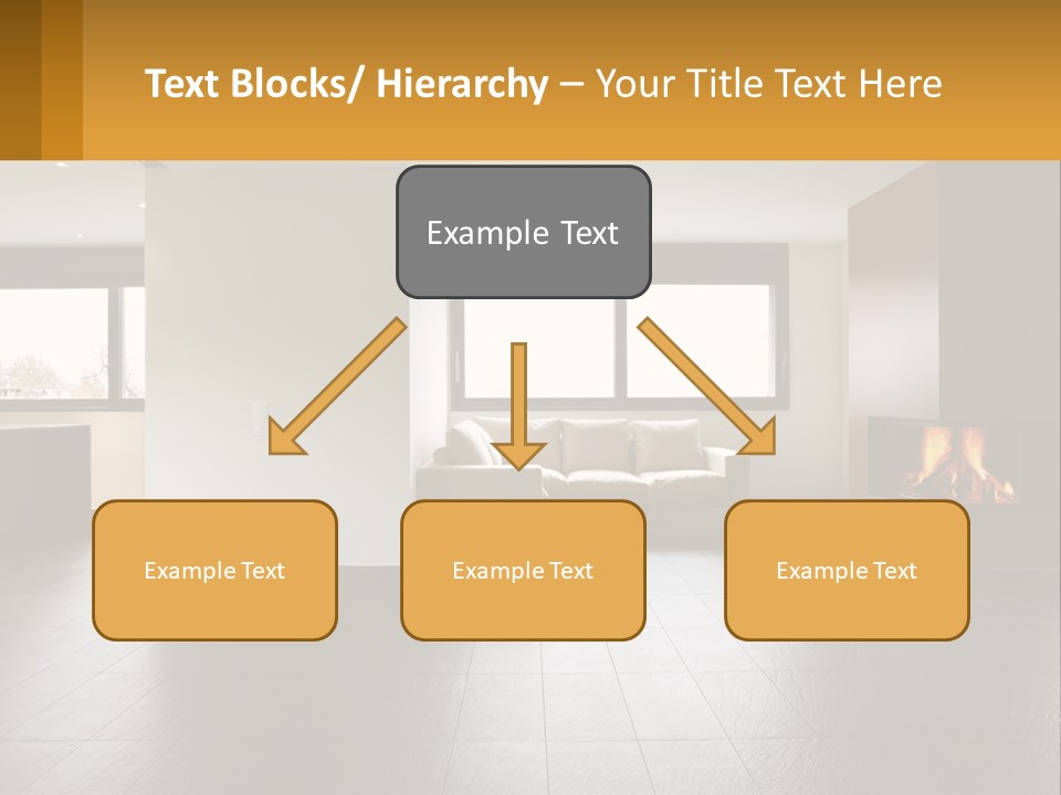 Residence View Kitchen PowerPoint Template