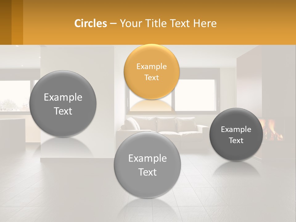 Residence View Kitchen PowerPoint Template