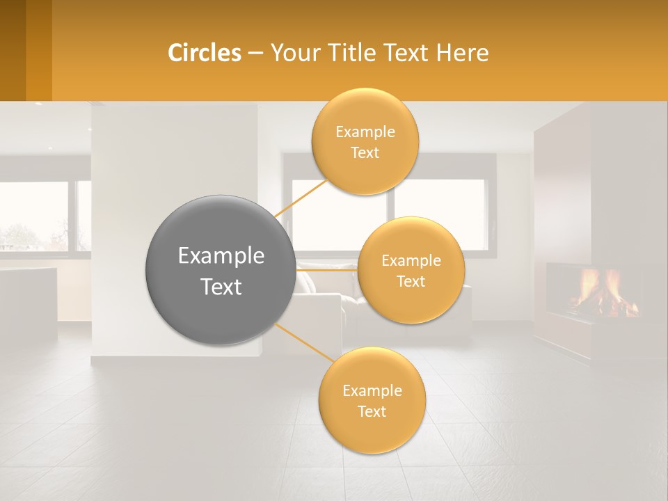 Residence View Kitchen PowerPoint Template