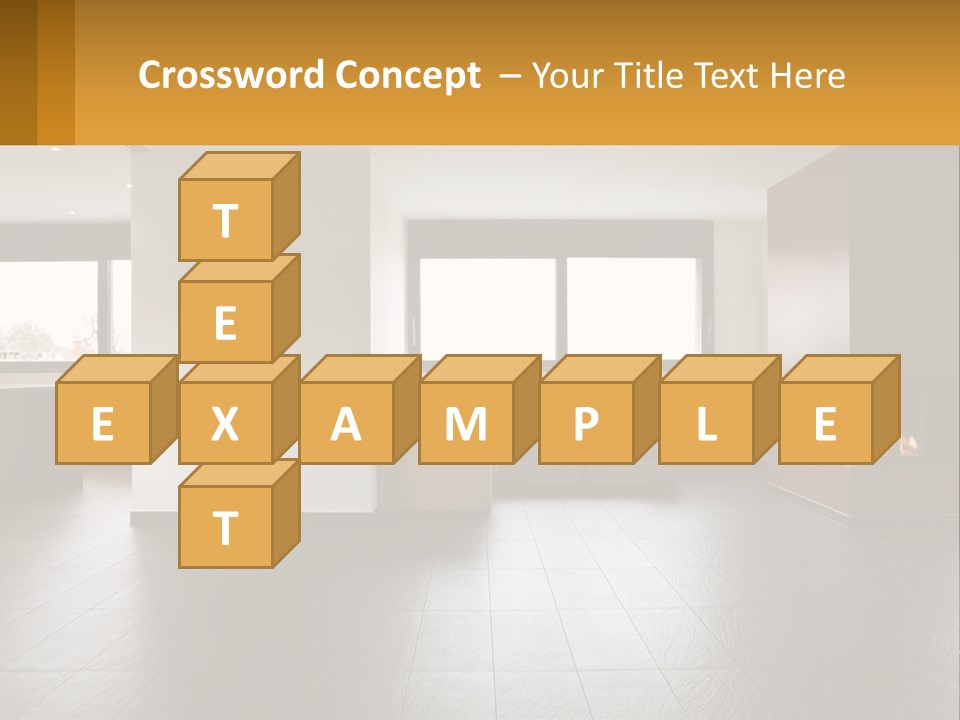 Residence View Kitchen PowerPoint Template