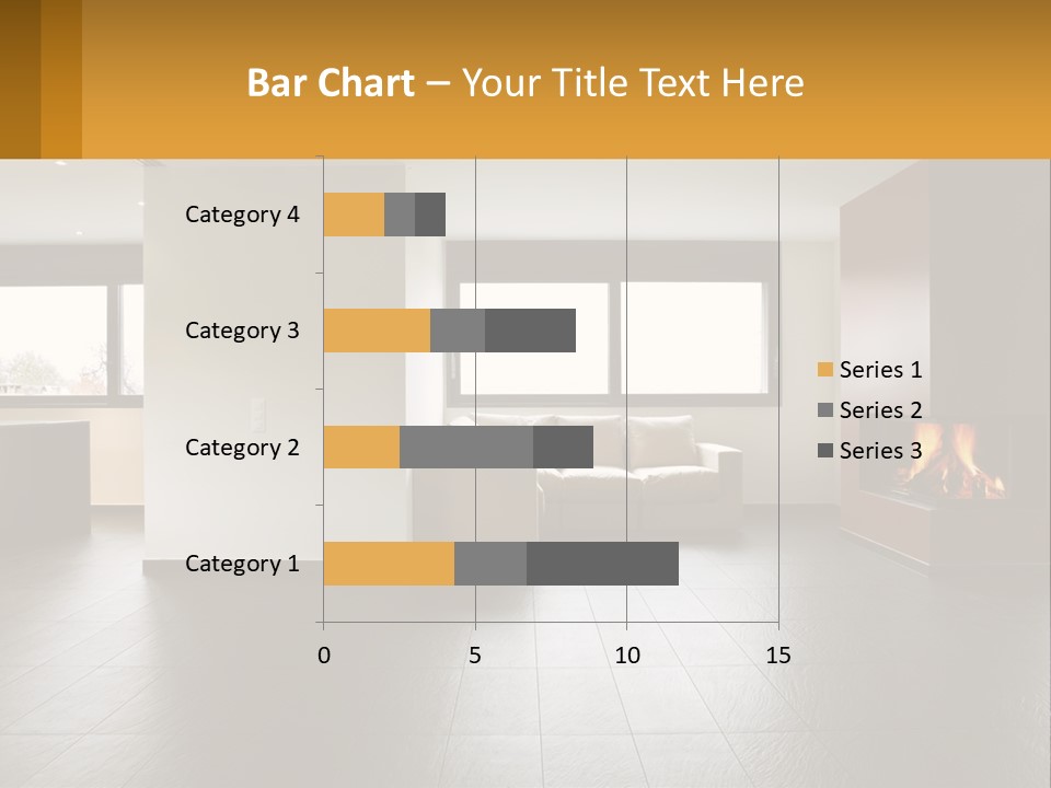 Residence View Kitchen PowerPoint Template