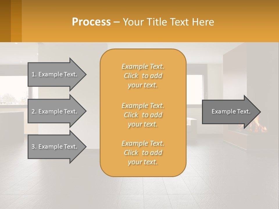 Residence View Kitchen PowerPoint Template