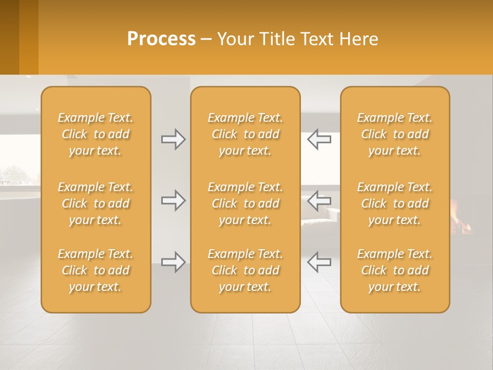 Residence View Kitchen PowerPoint Template