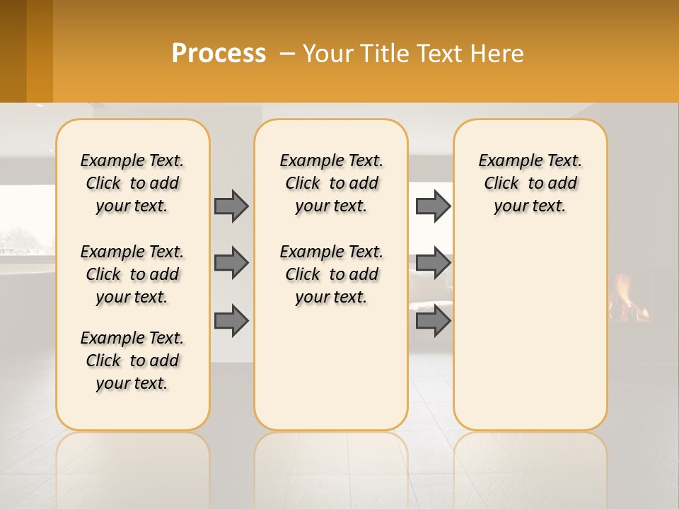 Residence View Kitchen PowerPoint Template