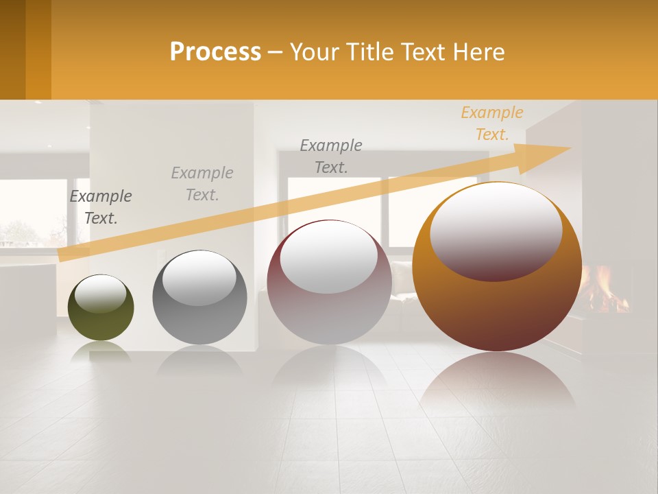 Residence View Kitchen PowerPoint Template