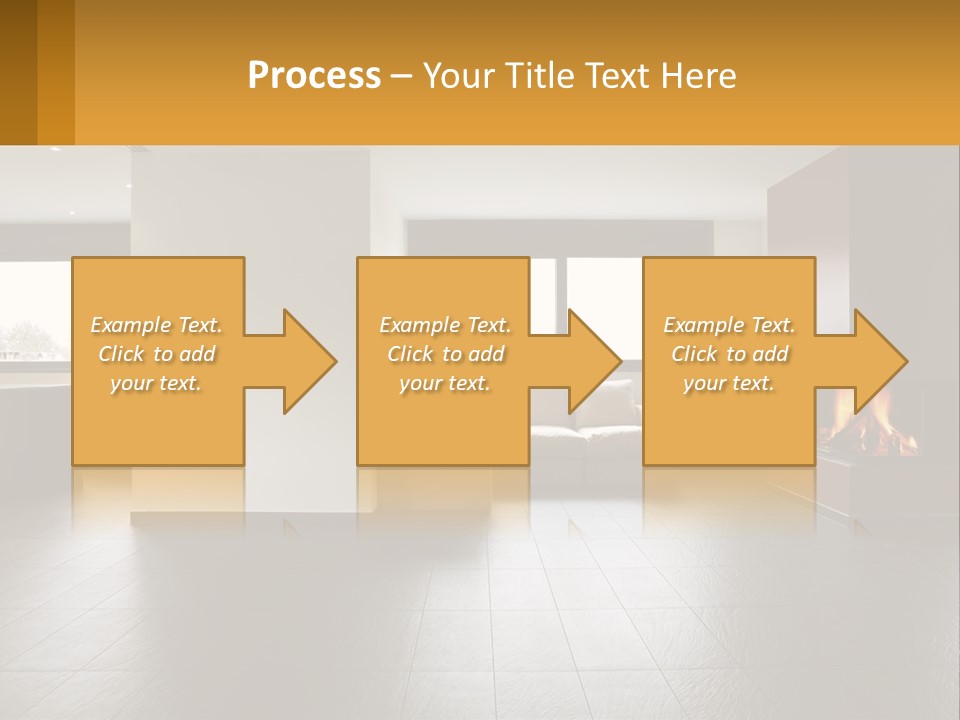 Residence View Kitchen PowerPoint Template