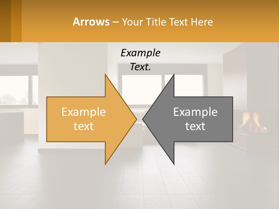Residence View Kitchen PowerPoint Template