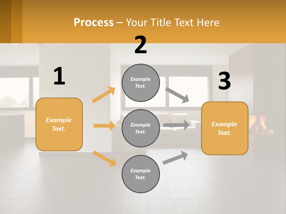 Residence View Kitchen PowerPoint Template