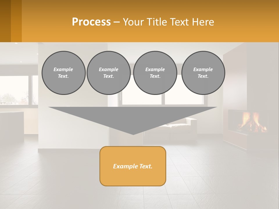 Residence View Kitchen PowerPoint Template