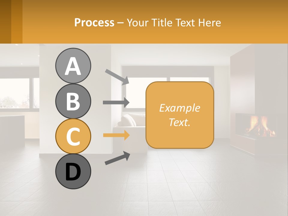 Residence View Kitchen PowerPoint Template