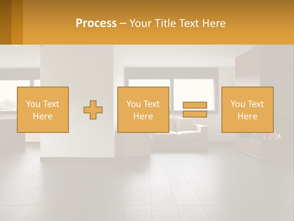 Residence View Kitchen PowerPoint Template