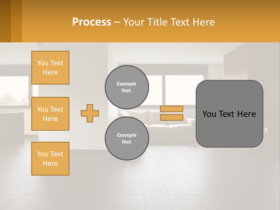 Residence View Kitchen PowerPoint Template